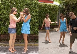 Emilee Parker, Angelina Korrs - Pickin' Up Pussy - Amateur Porn Gallery