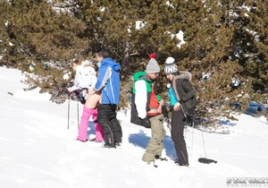 Verona Sky and Haley Hill Have an orgy on the snow - Private - Hardcore Porn Gallery