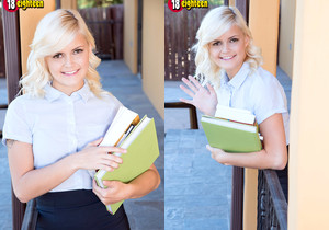 Madison Hart - Streaking Schoolgirl - 18eighteen - Teen TGP