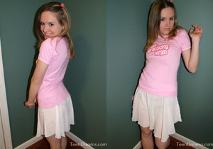 Teen Dreams - Kitty wears a shirt that says she's a virgin - Teen Image Gallery