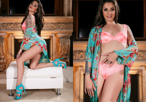 Kayla Jane Danger looks like a goddess by the fire - Solo Sexy Gallery