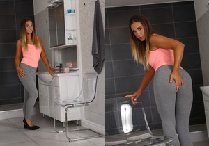 Naomi Bennet toys her piss drenched pussy - Wet and Pissy - Toys Picture Gallery