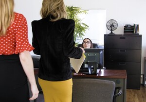 Giselle Palmer, Kayla Paige, Aften Opal - Business Audit - Lesbian Picture Gallery