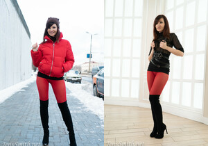 Jeny Smith - Red seamless explicit  - Solo Sexy Gallery