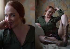 Kara Carter - Olive Green - BreathTakers - Solo Porn Gallery