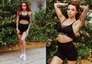 Mia Stryker - A Little Extra - Skin Tight Glamour - Solo Nude Pics