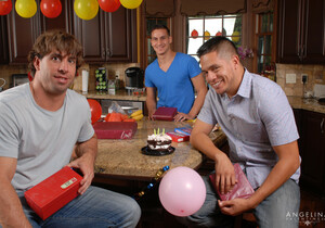 Angelina Valentine gets 2 guys for her BDay - Hardcore Nude Gallery