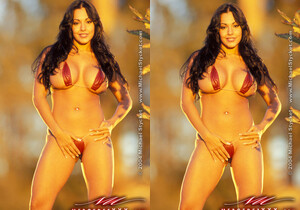 Nina Mercedez In her Red Bikini - Latina Sexy Gallery
