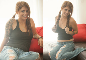 Hailey Leigh - Ripped Jeans - Solo HD Gallery