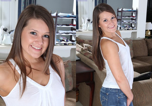 Abby Rocks showing her little ass & pussy - Solo Nude Pics