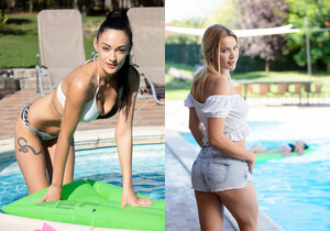Cherry Kiss, Nicole Smith - Wet Kisses - Viv Thomas - Lesbian Picture Gallery