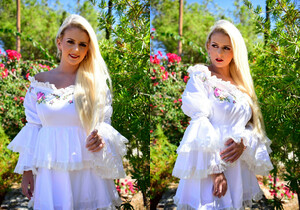 Lycia Sharyl - Designer Dress On A Designer Girl - Solo Nude Gallery