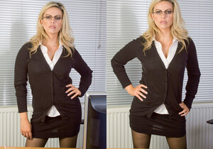 Izzy - Hard Day In The Office - More Than Nylons - Solo Picture Gallery