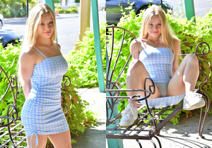 Kylie - Baby Blue Dress - FTV Girls - Solo Hot Gallery