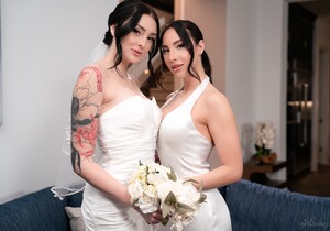 Charlotte Sins, Melissa Stratton - Wedding Dance Warmup - Lesbian HD Gallery