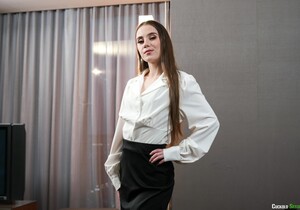 Petite Sia Wood Turns An Interview Into a Fuck Session - Interracial Sexy Gallery