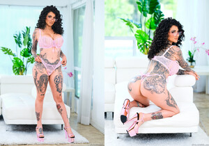 ARABELLE RAPHAEL Specs For A Blowbang - Evil Angel - Interracial Sexy Gallery