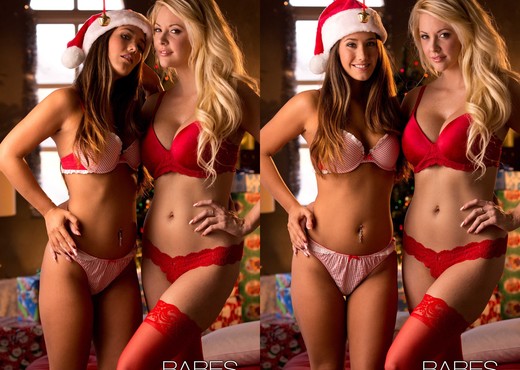 Secret Santa - Eva Lovia, Courtney Taylor - Lesbian Hot Gallery