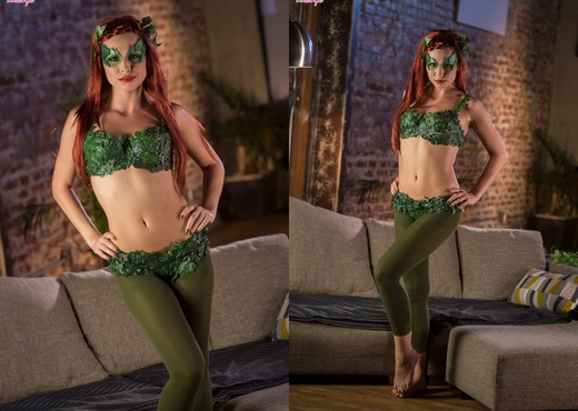 Aidra Fox Enjoys Stripping Off Her Pretty Costume - Solo Sexy Gallery
