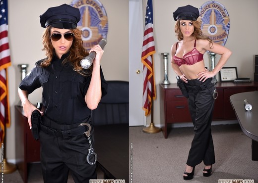 Christiana Cinn - Officer Kinky! - Footsie Babes - Hardcore Sexy Photo Gallery