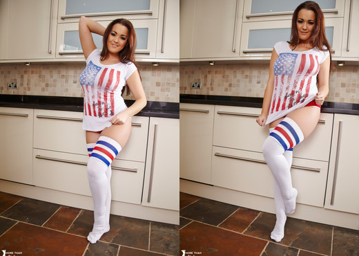 Jodie Gasson - Stars, Stripes And Sexy Soxs - Solo Porn Gallery