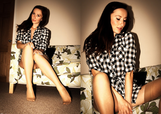 Sophia Smith - Check Mate - Sophia's Sexy Legwear - Solo Image Gallery