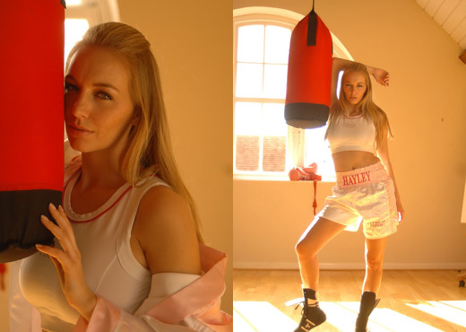 Hayley Marie Coppin - Boxing - Hayley's Secrets - Solo Sexy Gallery