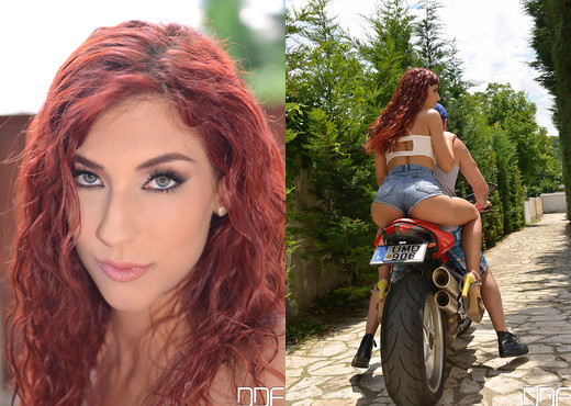 Pussy Joyride: Stud Bangs Tight Horny Teen On Motorbike! - Hardcore Sexy Photo Gallery