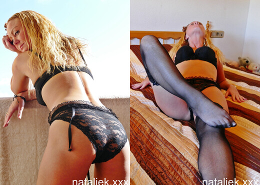 Natalie K - Black lingerie - MILF Image Gallery