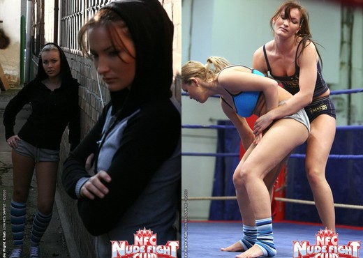 Bailee & Colette W. - Wrestling Girls - Nude Fight Club - Lesbian TGP