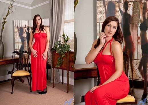 Ariel - Red Dress - Anilos - MILF Sexy Gallery