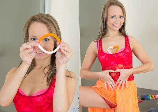 Aleksa taking off her panties - Nubiles - Teen Sexy Photo Gallery