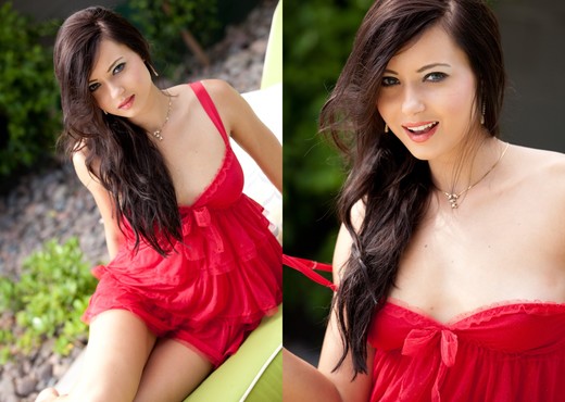 Natasha Belle - Red Dress - Solo Image Gallery