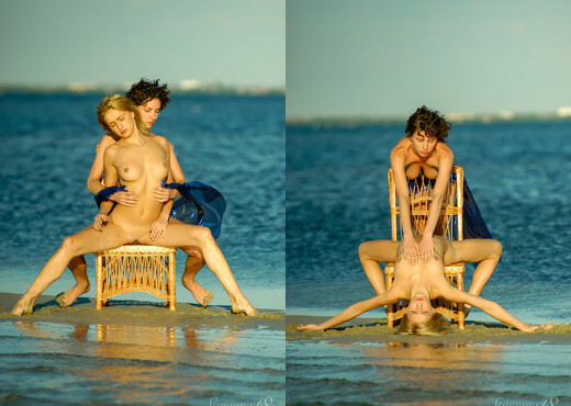 Erianthe Z, Terentia E - Erianthe - The Chair on the Beach - Lesbian Image Gallery