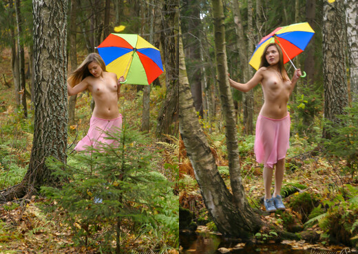 Kristina - Colored Parasol - Stunning 18 - Teen Image Gallery