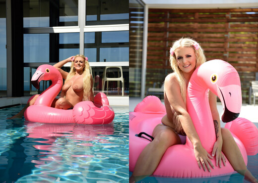 Lycia Sharyl - Floating Flamingo - Solo HD Gallery