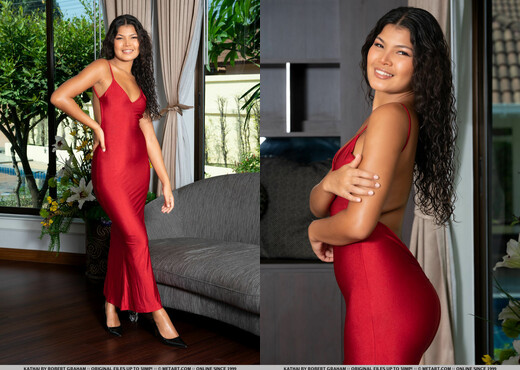 Kathai - Lustrous Red - MetArt - Solo Nude Pics