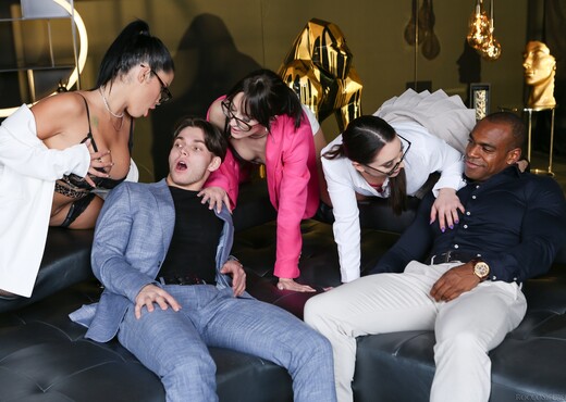 Business Class Anal, DP & Squirt Orgy - Evil Angel - Hardcore Hot Gallery