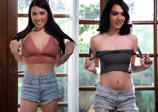 Fucking The Neighbors #04 - Sawyer Cassidy, Mina Moon & AJ - Hardcore Porn Gallery