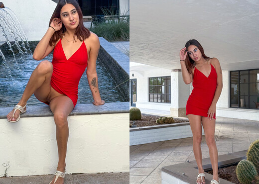 Krystal - Red Dress Cutie - FTV Girls - Solo Hot Gallery