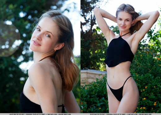 Alice May - Private Backyard - MetArt - Solo Picture Gallery